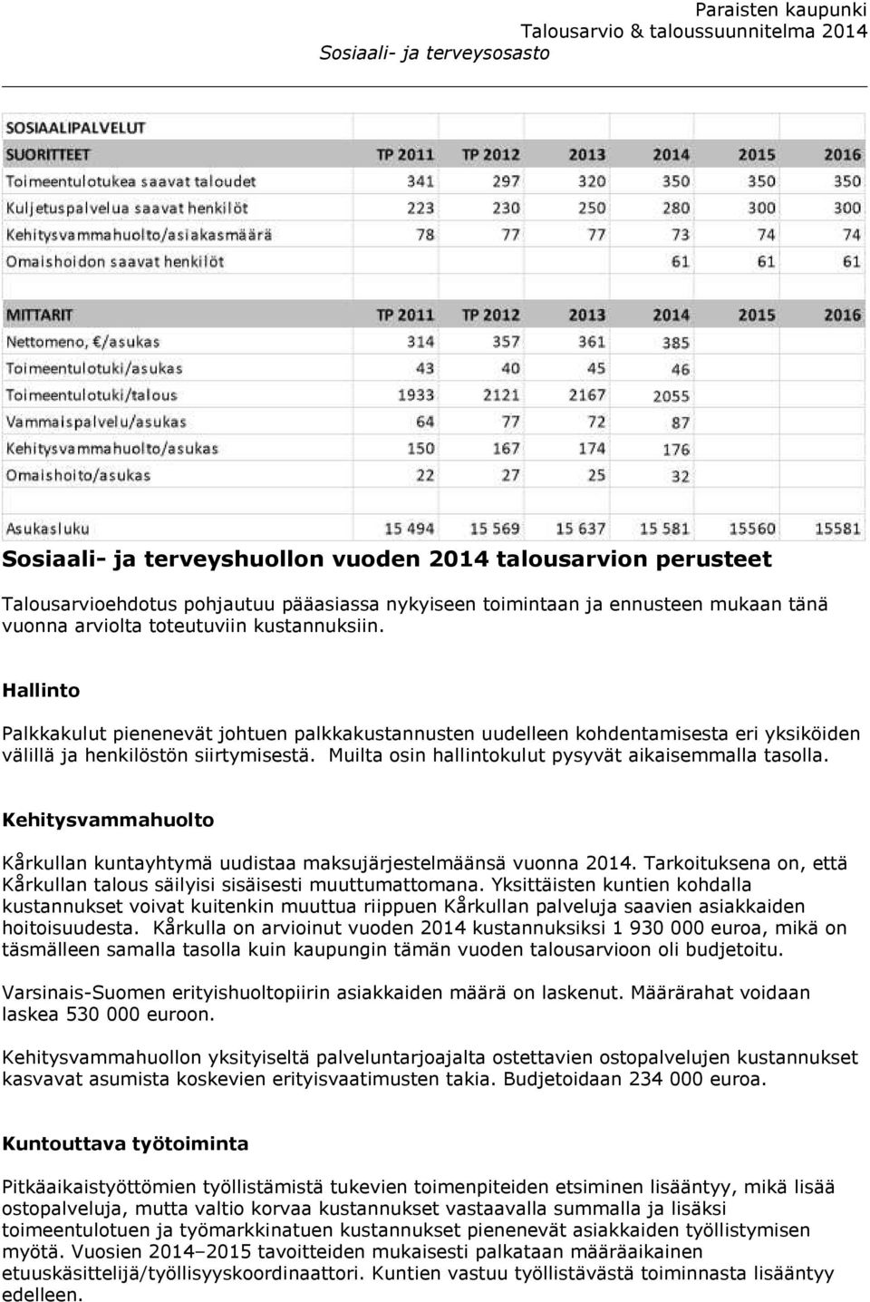 Kehitysvammahuolto Kårkullan kuntayhtymä uudistaa maksujärjestelmäänsä vuonna 2014. Tarkoituksena on, että Kårkullan talous säilyisi sisäisesti muuttumattomana.