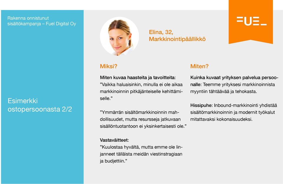Ymmärrän sisältömarkkinoinnin mahdollisuudet, mutta resursseja jatkuvaan sisällöntuotantoon ei yksinkertaisesti ole. Miten?