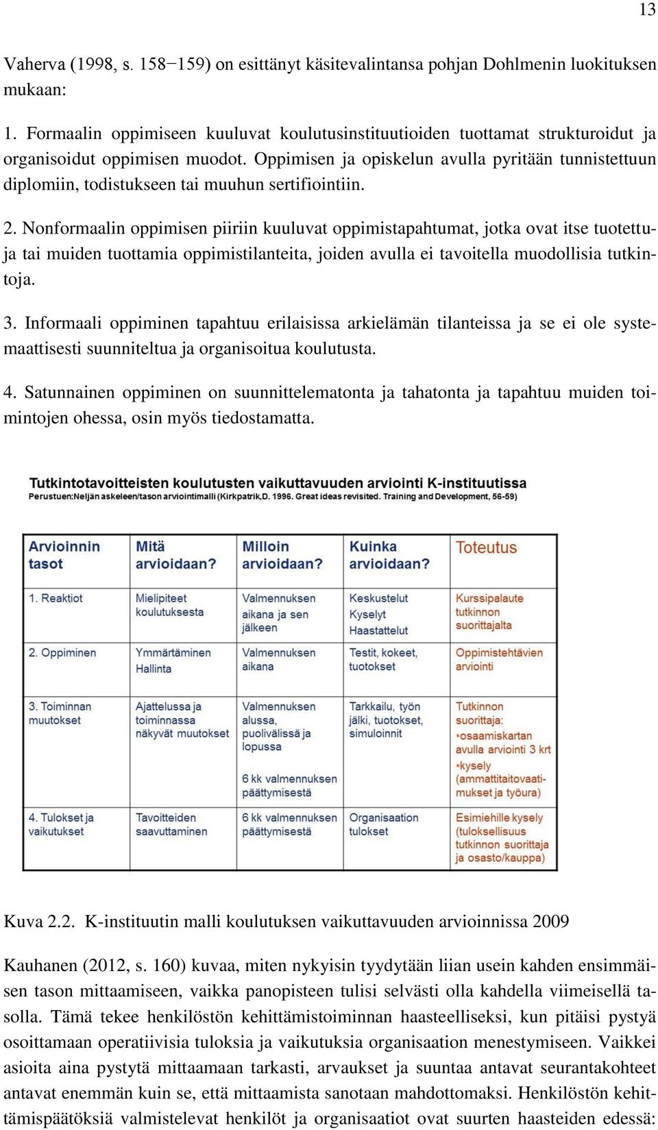 Oppimisen ja opiskelun avulla pyritään tunnistettuun diplomiin, todistukseen tai muuhun sertifiointiin. 2.