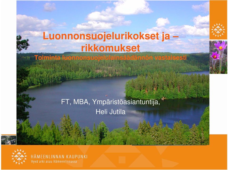 luonnonsuojelulainsäädännön