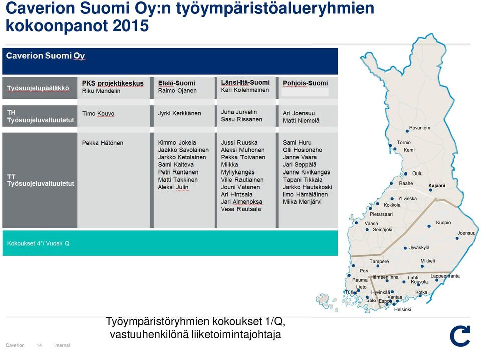 Mikkeli Pori Hämeenlinna Rauma Lieto Turku Hyvinkää Vantaa Salo Espoo Lahti Kouvola Kotka