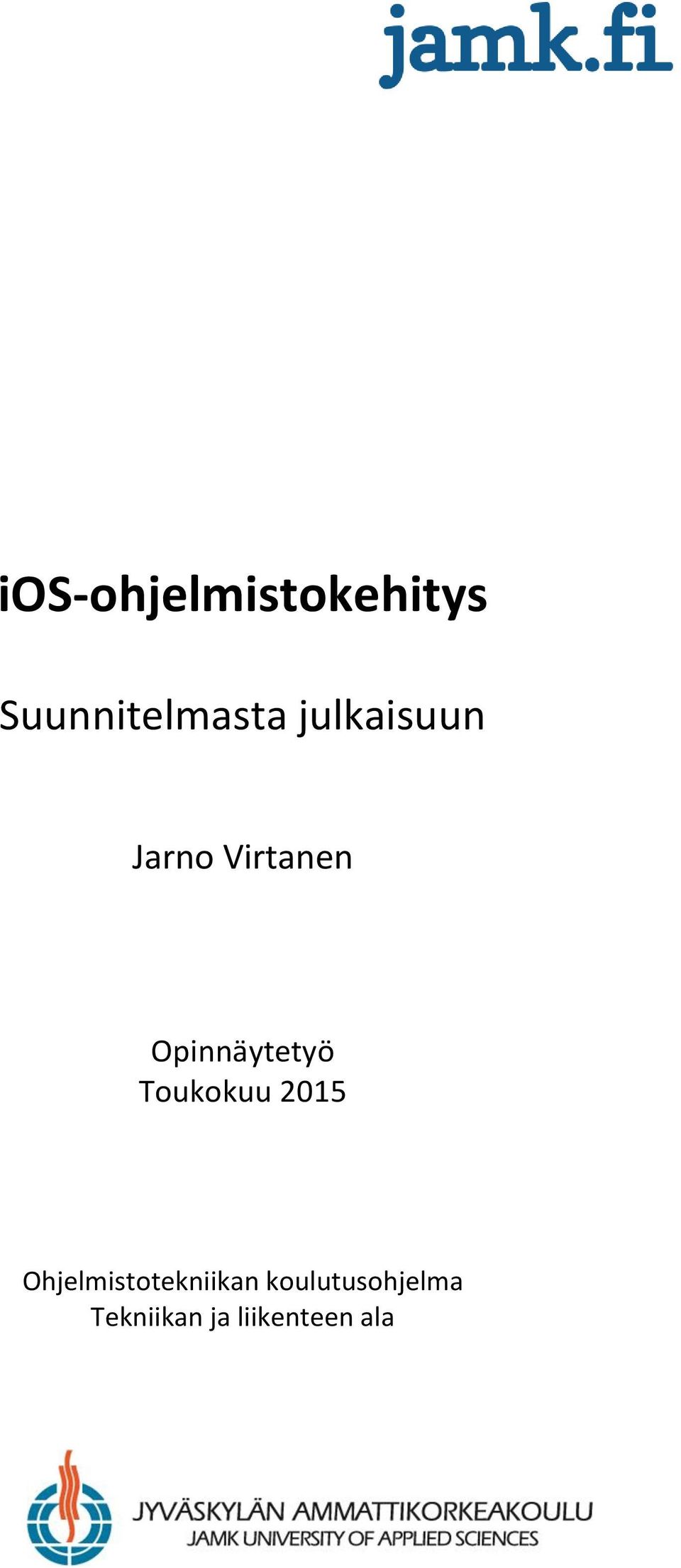 Toukokuu 2015 Ohjelmistotekniikan