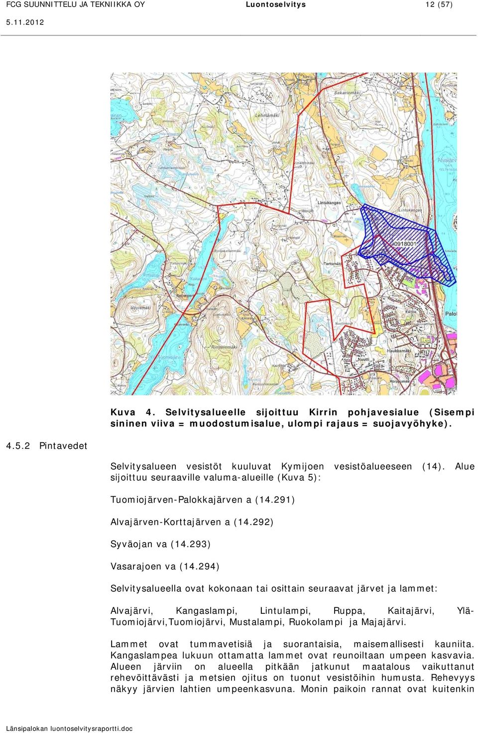 292) Syväojan va (14.293) Vasarajoen va (14.