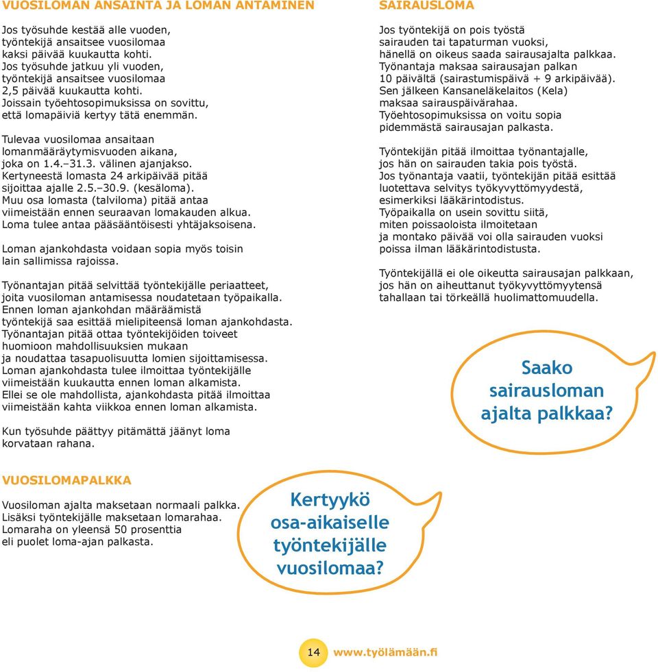 Tulev vuosilom nsitn lomnmääräytymisvuoden ikn, jok on 1.4. 31.3. välinen jnjkso. Kertyneestä lomst 24 rkipäivää pitää sijoitt jlle 2.5. 30.9. (kesälom).