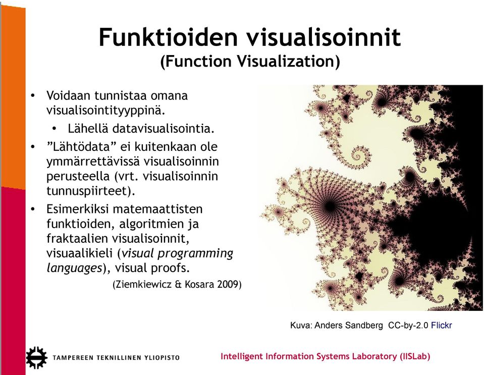 visualisoinnin tunnuspiirteet).