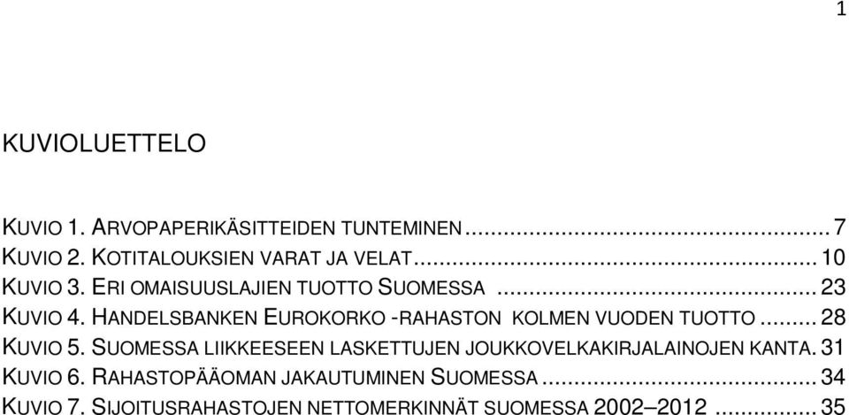 HANDELSBANKEN EUROKORKO -RAHASTON KOLMEN VUODEN TUOTTO... 28 KUVIO 5.