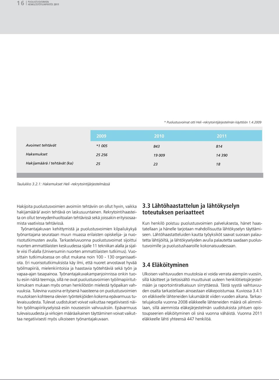 Rekrytointihaasteita on ollut terveydenhuoltoalan tehtävissä sekä joissakin erityisosaamista vaativissa tehtävissä.