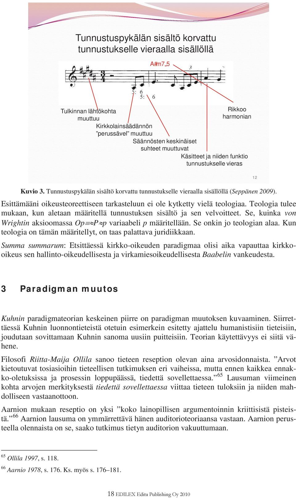 Esittämääni oikeusteoreettiseen tarkasteluun ei ole kytketty vielä teologiaa. Teologia tulee mukaan, kun aletaan määritellä tunnustuksen sisältö ja sen velvoitteet.