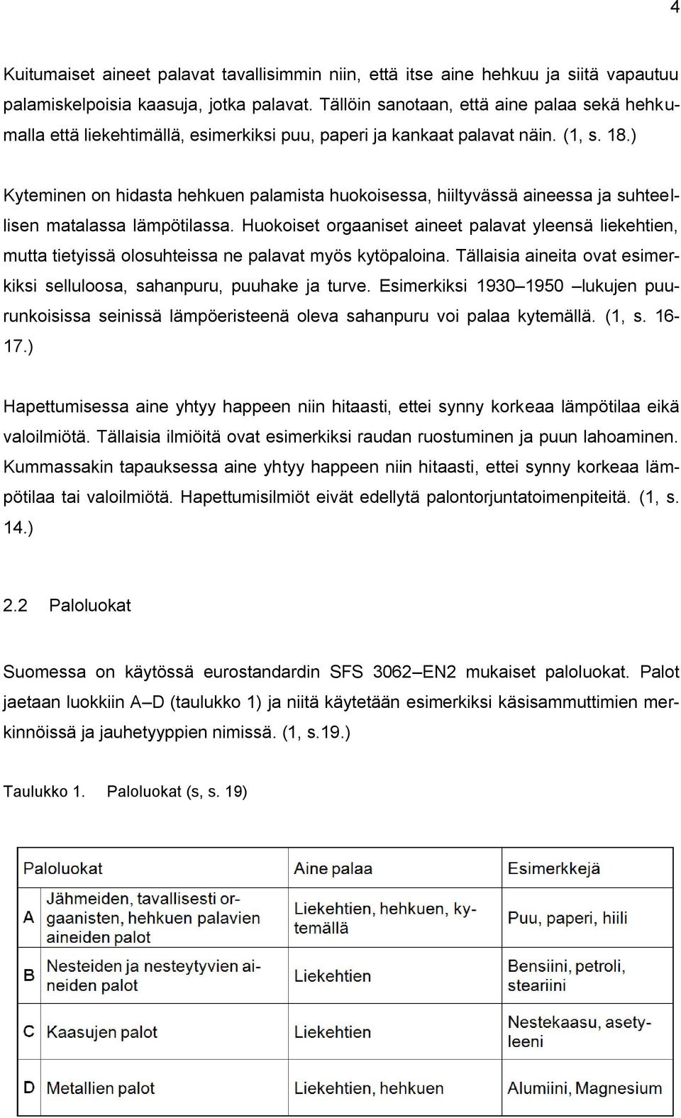 ) Kyteminen on hidasta hehkuen palamista huokoisessa, hiiltyvässä aineessa ja suhteellisen matalassa lämpötilassa.