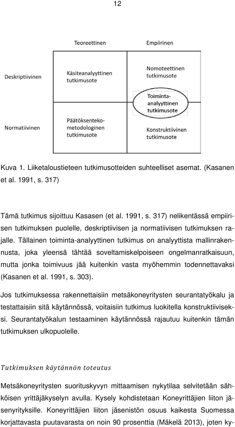 todennettavaksi (Kasanen et al. 1991, s. 303).