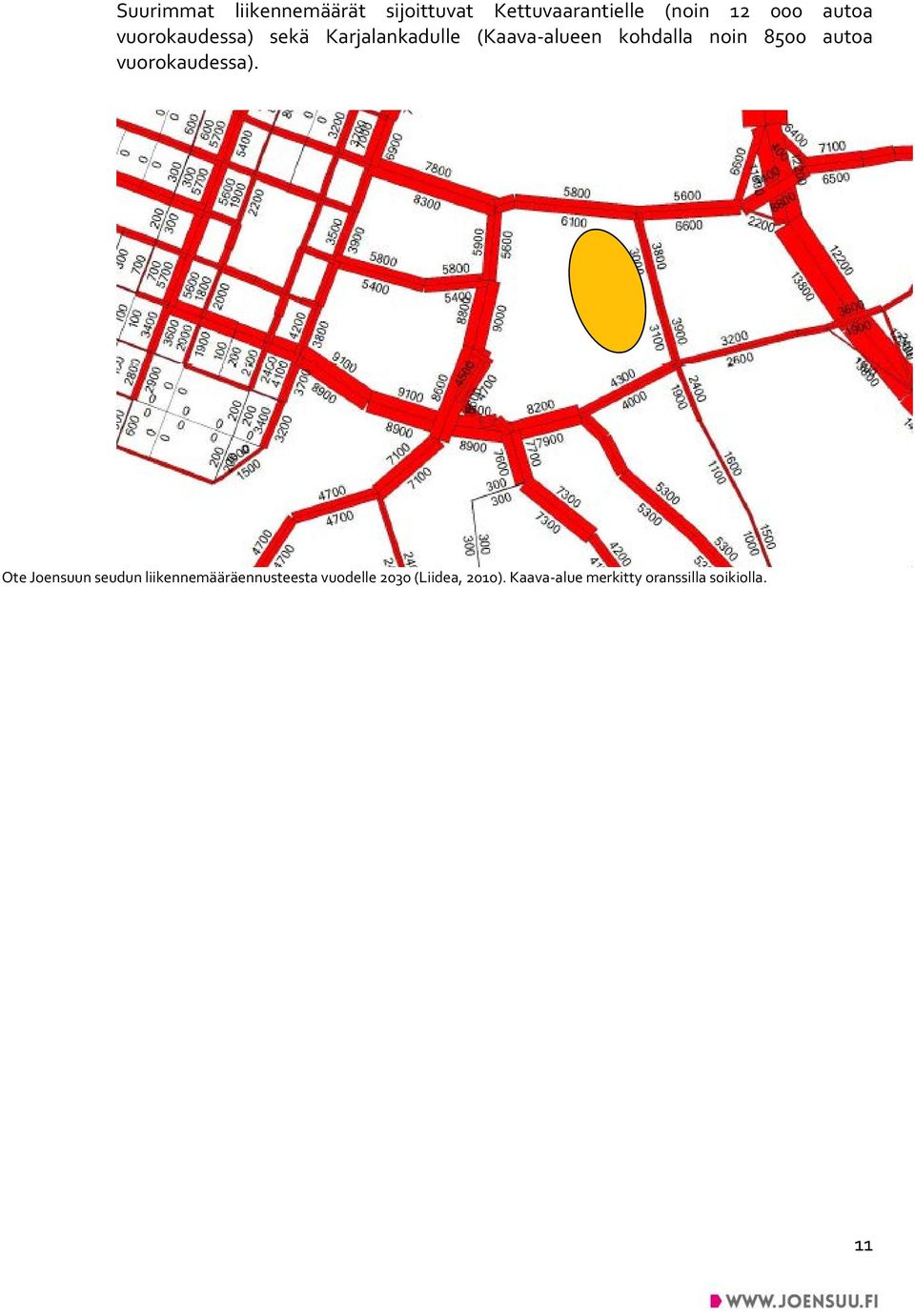 8500 autoa vuorokaudessa).