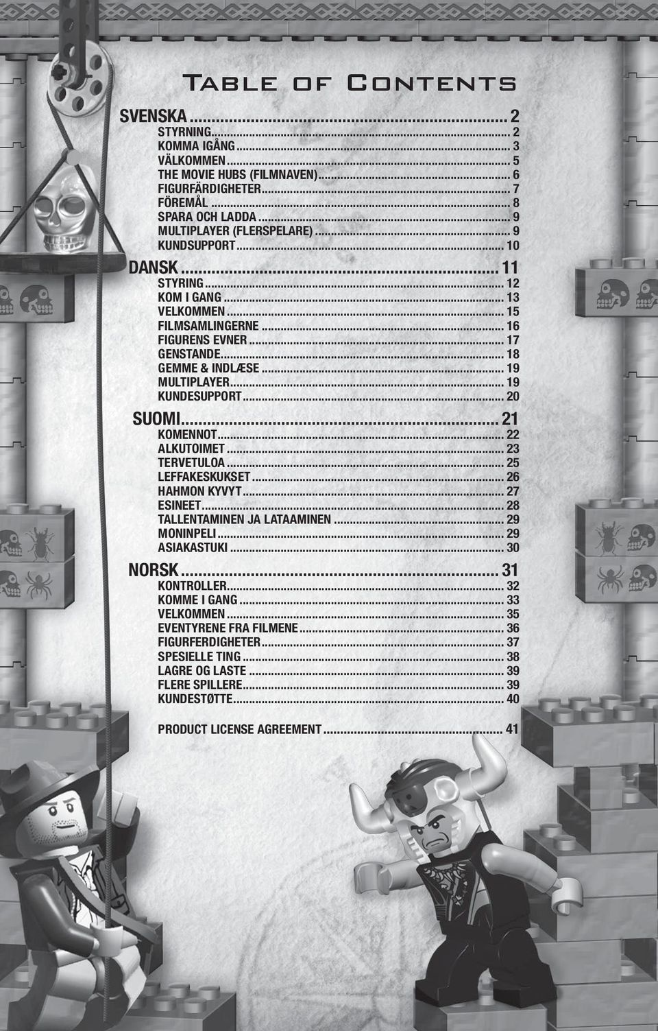 .. 20 SUOMI... 21 KOMENNOT... 22 ALKUTOIMET... 23 TERVETULOA... 25 LEFFAKESKUKSET... 26 HAHMON KYVYT... 27 ESINEET... 28 TALLENTAMINEN JA LATAAMINEN... 29 MONINPELI... 29 ASIAKASTUKI... 30 NORSK.