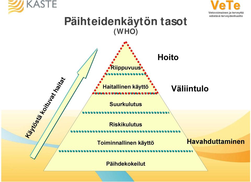 käyttö Suurkulutus Riskikulutus