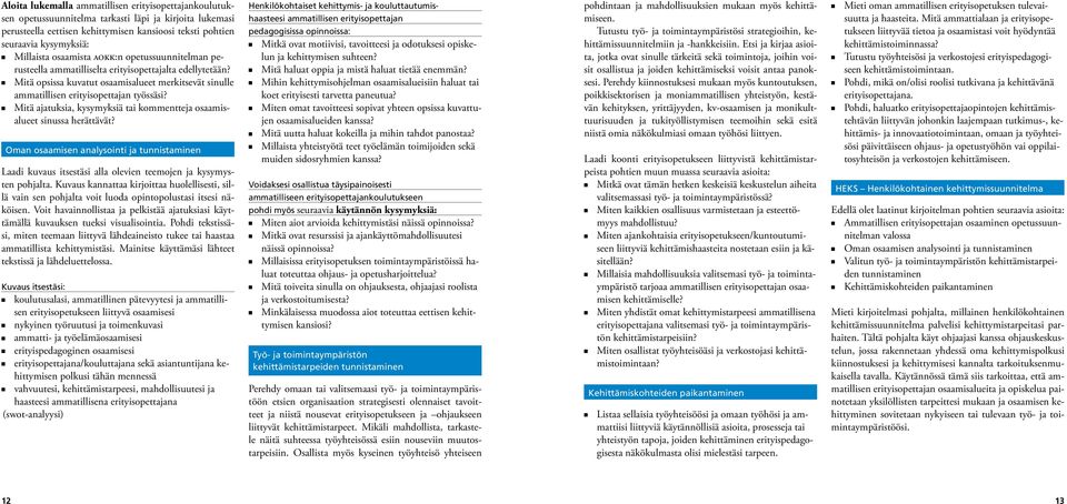 Mitä ajatuksia, kysymyksiä tai kommetteja osaamisalueet siussa herättävät? Oma osaamise aalysoiti ja tuistamie Laadi kuvaus itsestäsi alla olevie teemoje ja kysymyste pohjalta.