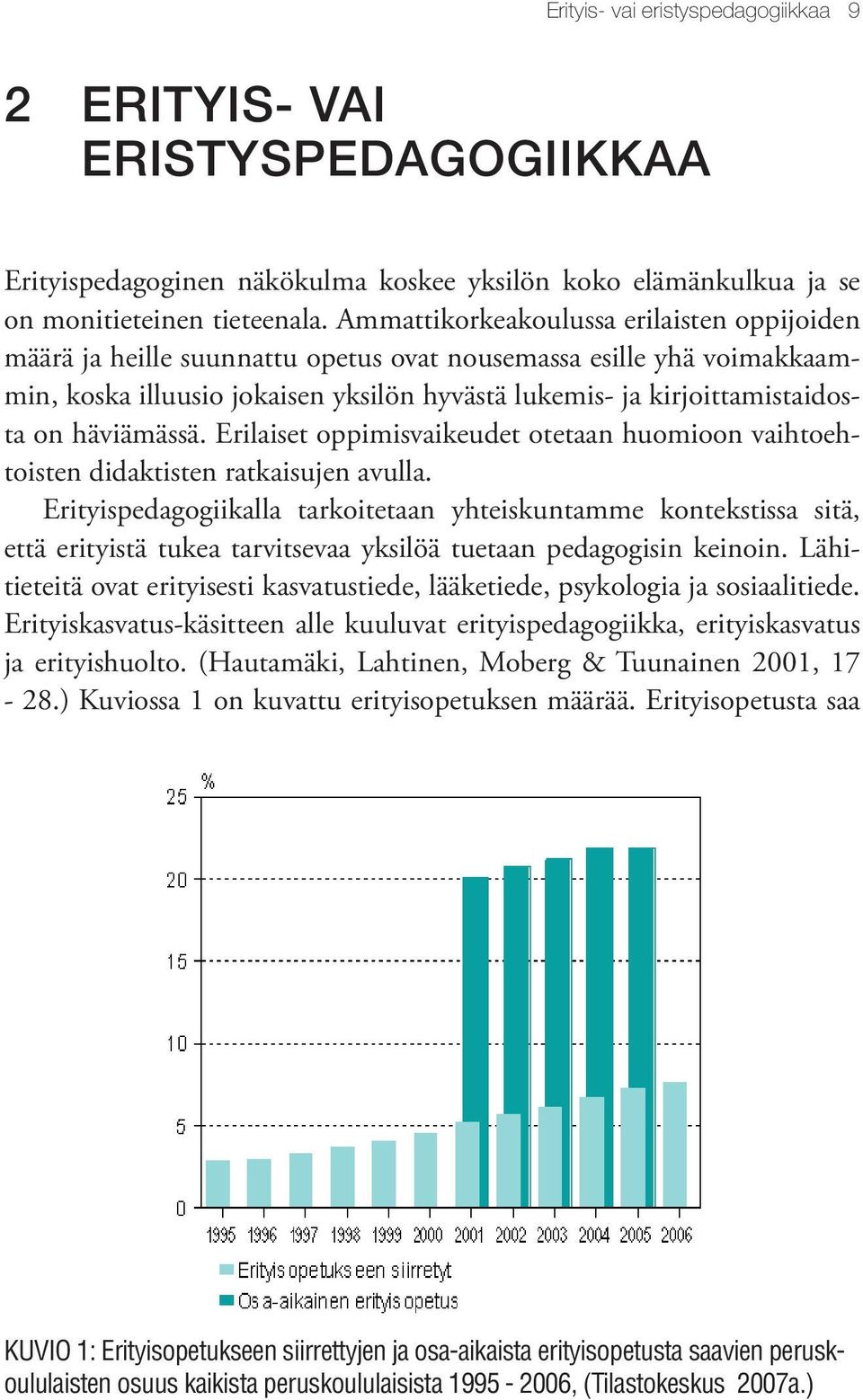 häviämässä. Erilaiset oppimisvaikeudet otetaan huomioon vaihtoehtoisten didaktisten ratkaisujen avulla.