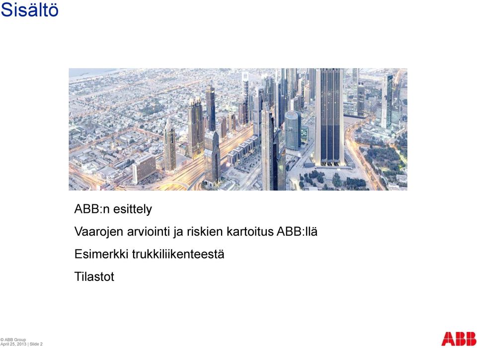 ABB:llä Esimerkki