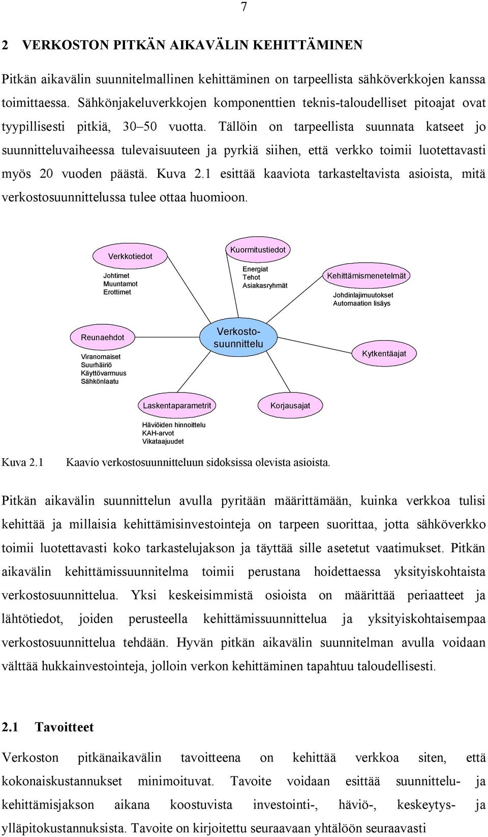 Tällöin on tarpeellista suunnata katseet jo suunnitteluvaiheessa tulevaisuuteen ja pyrkiä siihen, että verkko toimii luotettavasti myös 20 vuoden päästä. Kuva 2.