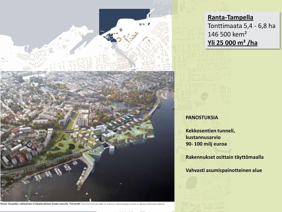 tunneli, kustannusarvio 90-100 milj euroa