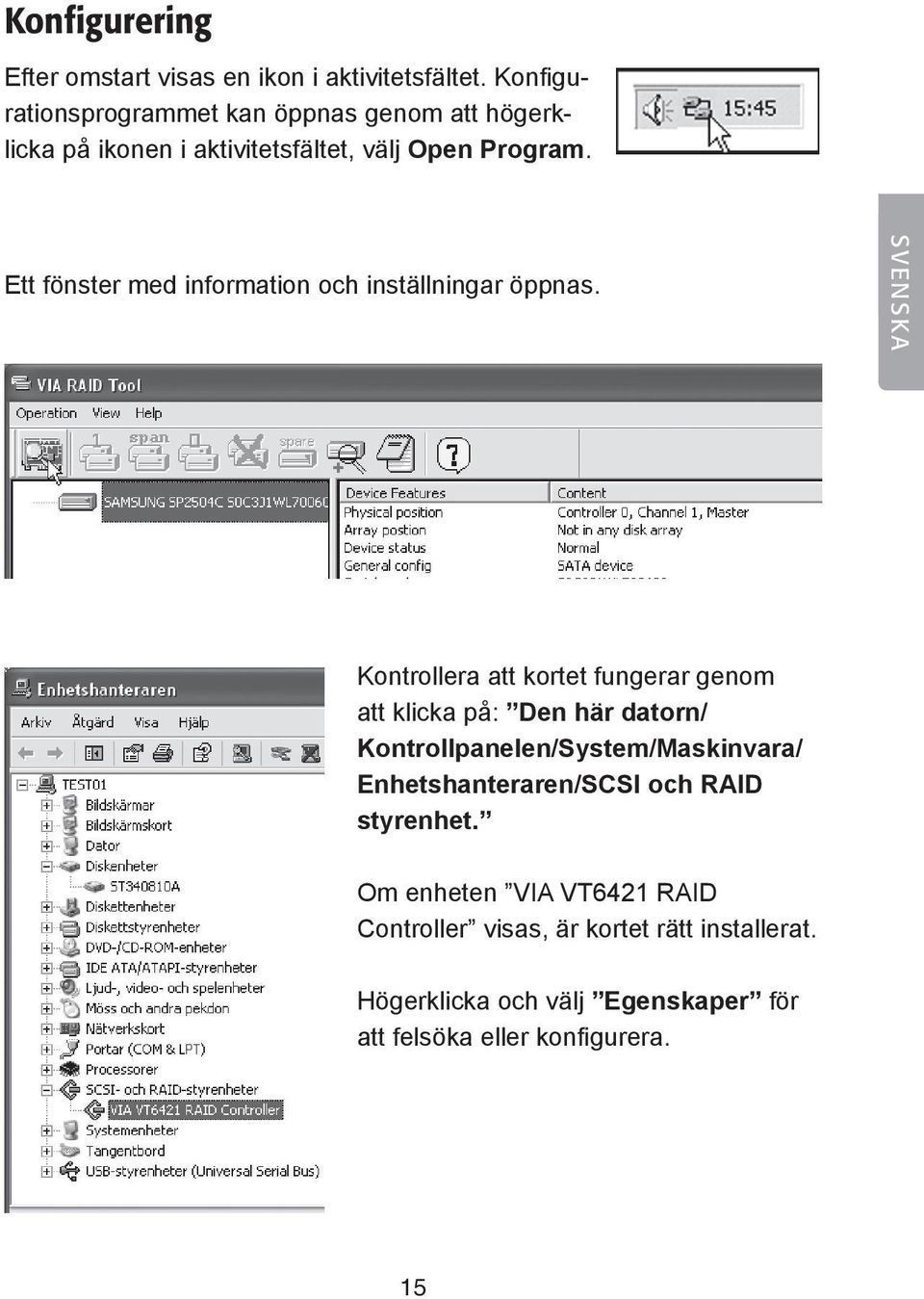 Ett fönster med information och inställningar öppnas.