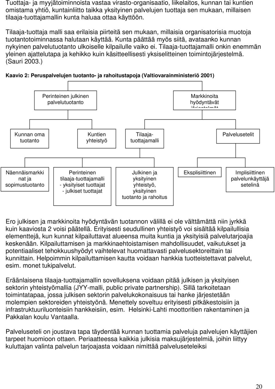 Kunta päättää myös siitä, avataanko kunnan nykyinen palvelutuotanto ulkoiselle kilpailulle vaiko ei.