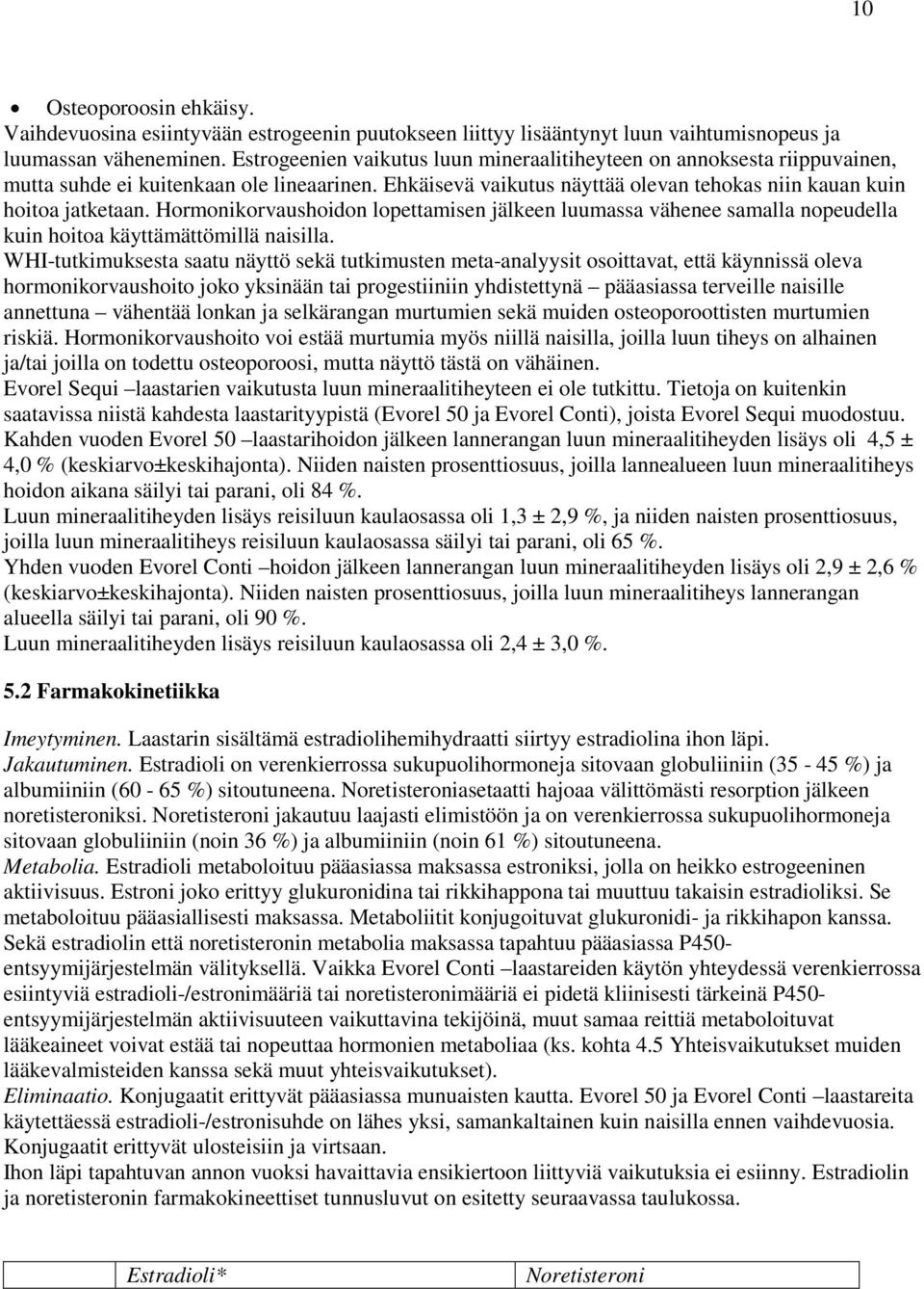 Hormonikorvaushoidon lopettamisen jälkeen luumassa vähenee samalla nopeudella kuin hoitoa käyttämättömillä naisilla.