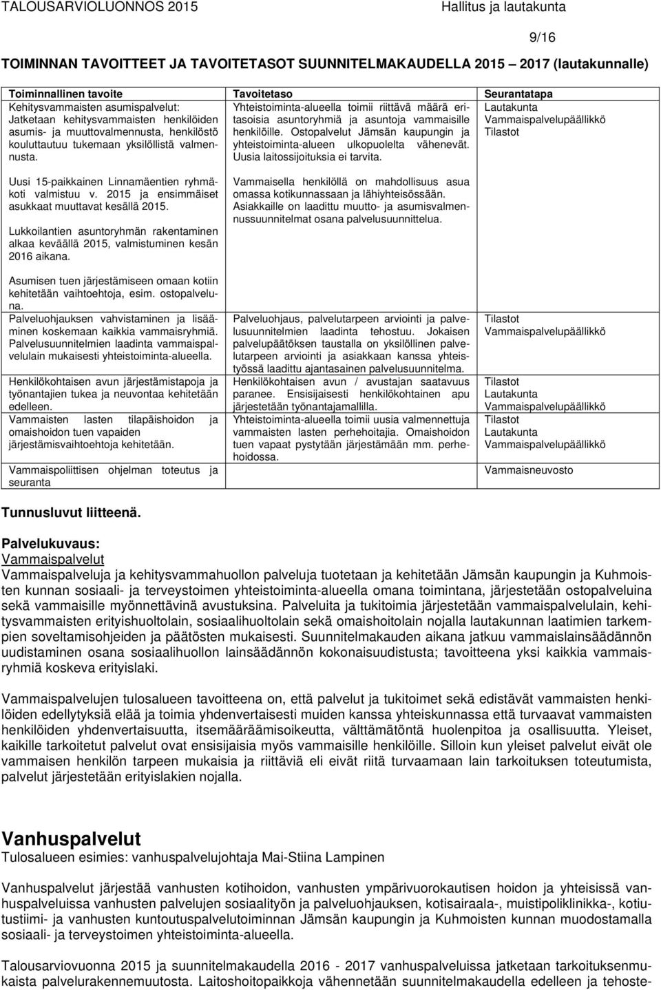 Ostopalvelut Jämsän kaupungin ja Lautakunta Vammaispalvelupäällikkö Tilastot kouluttautuu tukemaan yksilöllistä valmennusta. yhteistoiminta-alueen ulkopuolelta vähenevät.