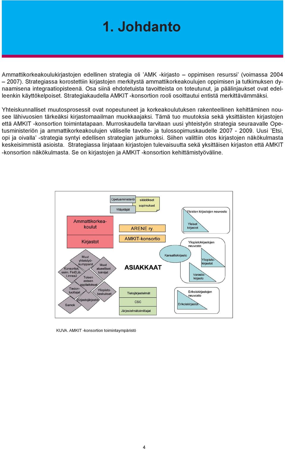 Osa siinä ehdotetuista tavoitteista on toteutunut, ja päälinjaukset ovat edelleenkin käyttökelpoiset. Strategiakaudella AMKIT -konsortion rooli osoittautui entistä merkittävämmäksi.