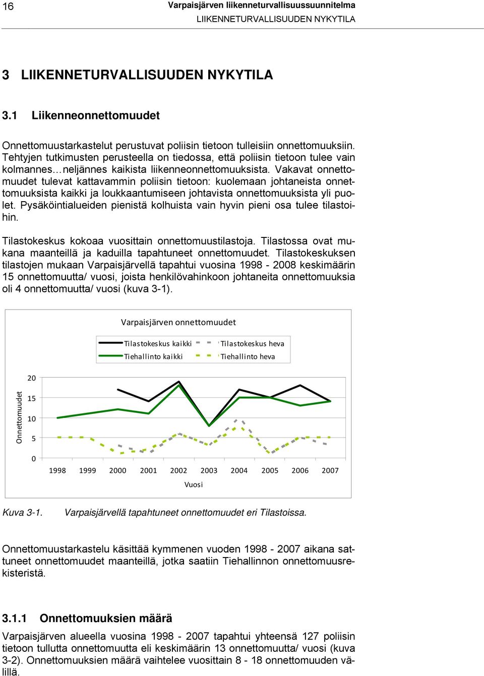 Tehtyjen tutkimusten perusteella on tiedossa, että poliisin tietoon tulee vain kolmannes neljännes kaikista liikenneonnettomuuksista.