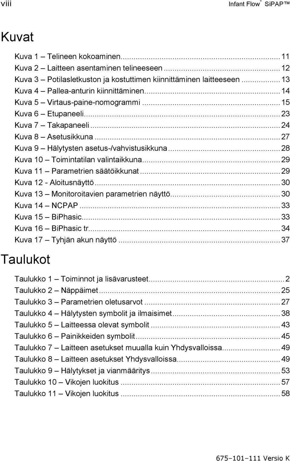 .. 27 Kuva 9 Hälytysten asetus-/vahvistusikkuna... 28 Kuva 10 Toimintatilan valintaikkuna... 29 Kuva 11 Parametrien säätöikkunat... 29 Kuva 12 - Aloitusnäyttö.