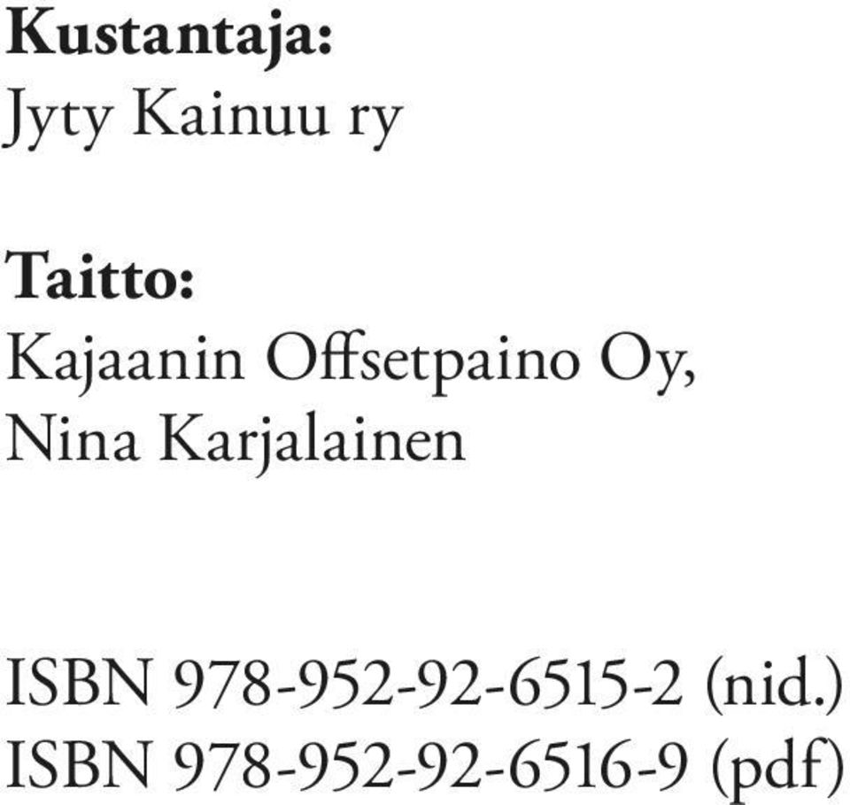 Nina Karjalainen ISBN