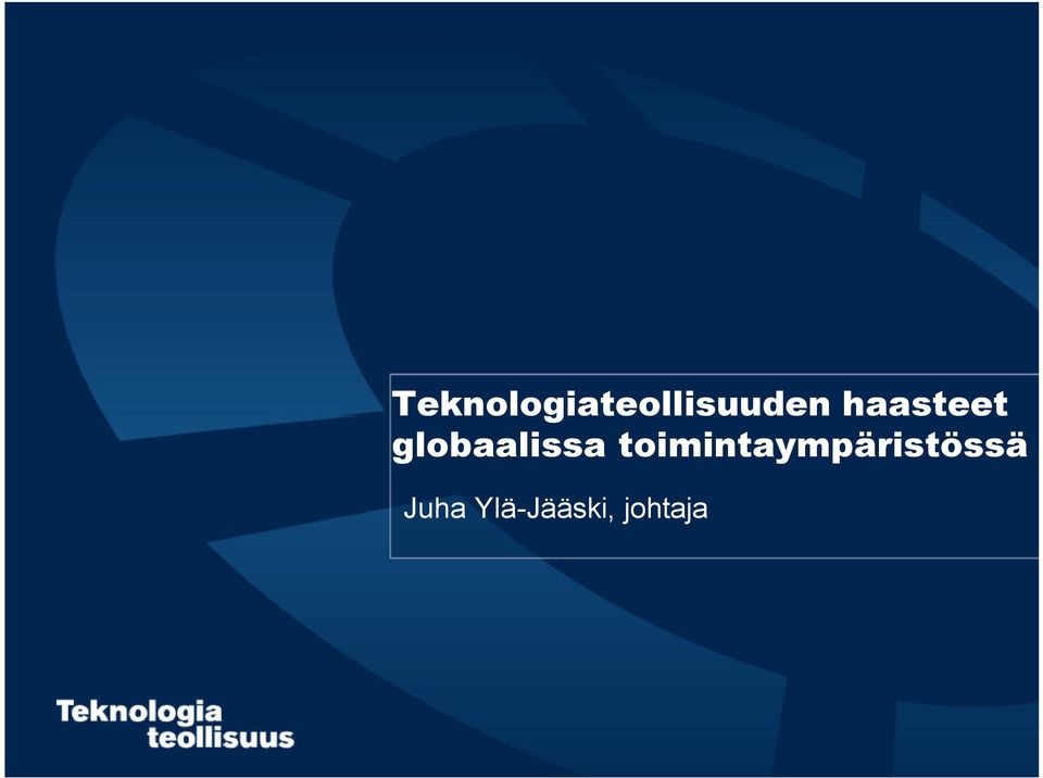 toimintaympäristössä