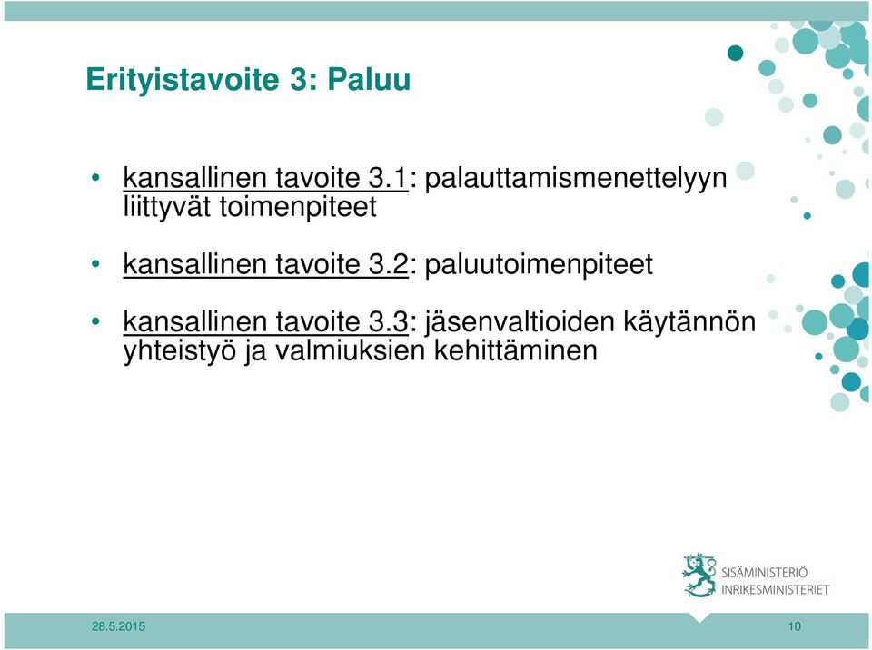 kansallinen tavoite 3.