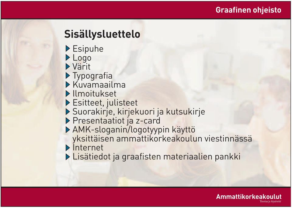 ja z-card AMK-sloganin/logotyypin käyttö yksittäisen