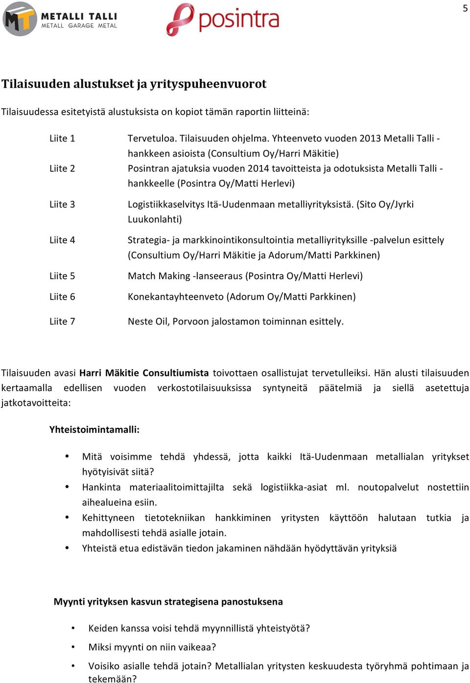 LogistiikkaselvitysItäGUudenmaanmetalliyrityksistä.