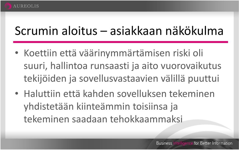 sovellusvastaavien välillä puuttui Haluttiin että kahden sovelluksen