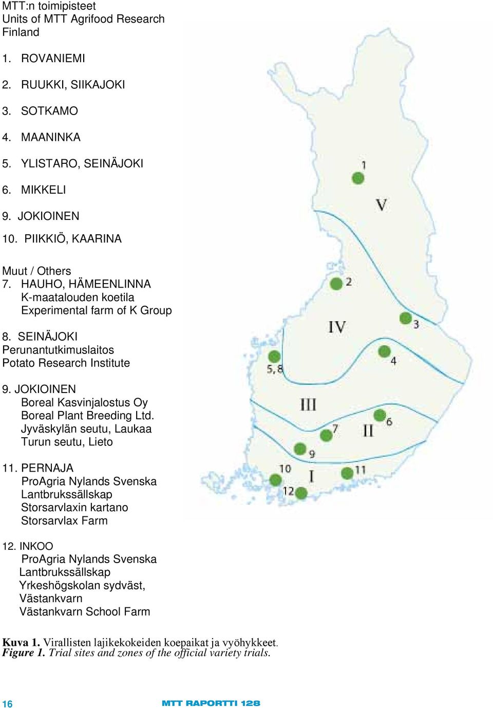 JOKIOINEN Boreal Kasvinjalostus Oy Boreal Plant Breeding Ltd. Jyväskylän seutu, Laukaa Turun seutu, Lieto 11.