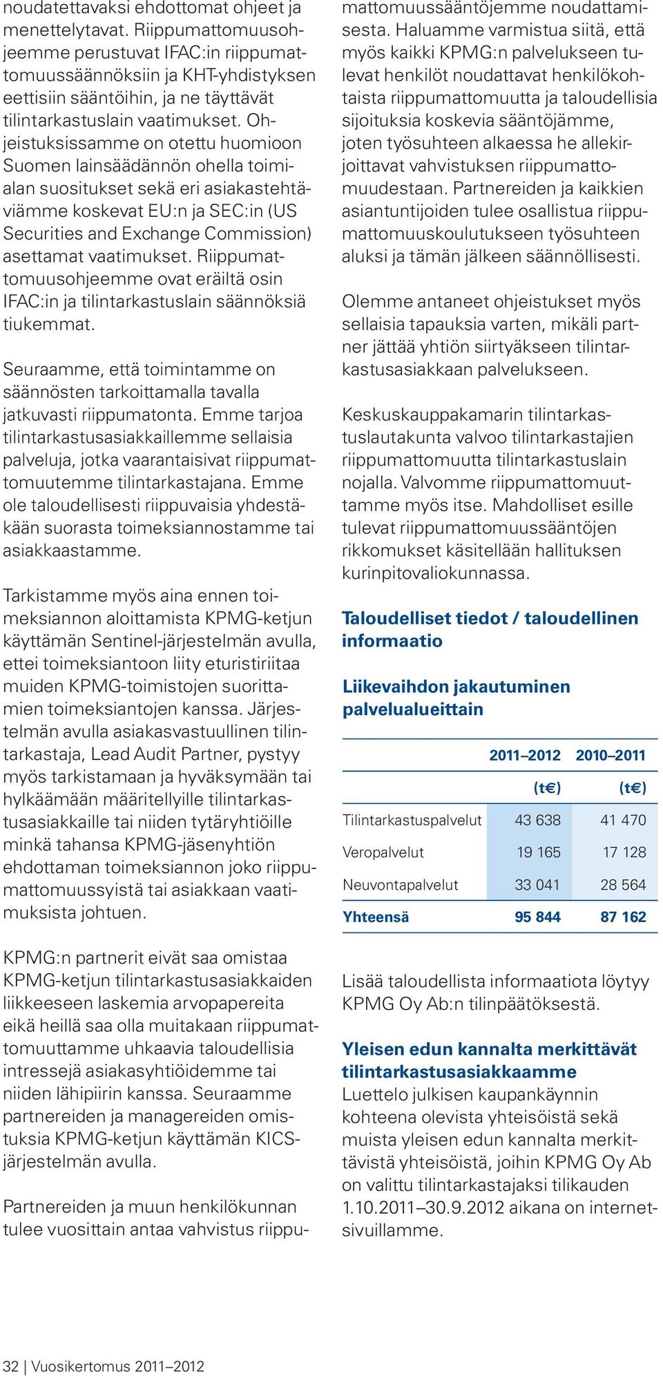 Ohjeistuksissamme on otettu huomioon Suomen lainsäädännön ohella toimialan suositukset sekä eri asiakastehtäviämme koskevat EU:n ja SEC:in (US Securities and Exchange Commission) asettamat