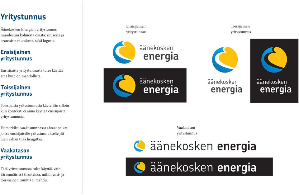 Toissijainen yritystunnus Toissijaista yritystunnusta käytetään silloin kun konteksti ei anna käyttää ensisijaista yritystunnusta.