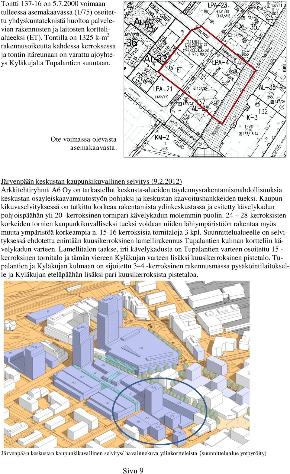 Järvenpään keskustan kaupunkikuvallinen selvitys (9.2.