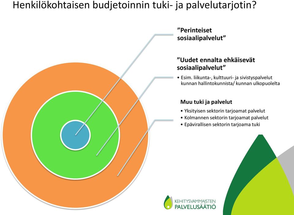 liikunta-, kulttuuri- ja sivistyspalvelut kunnan hallintokunnista/ kunnan ulkopuolelta