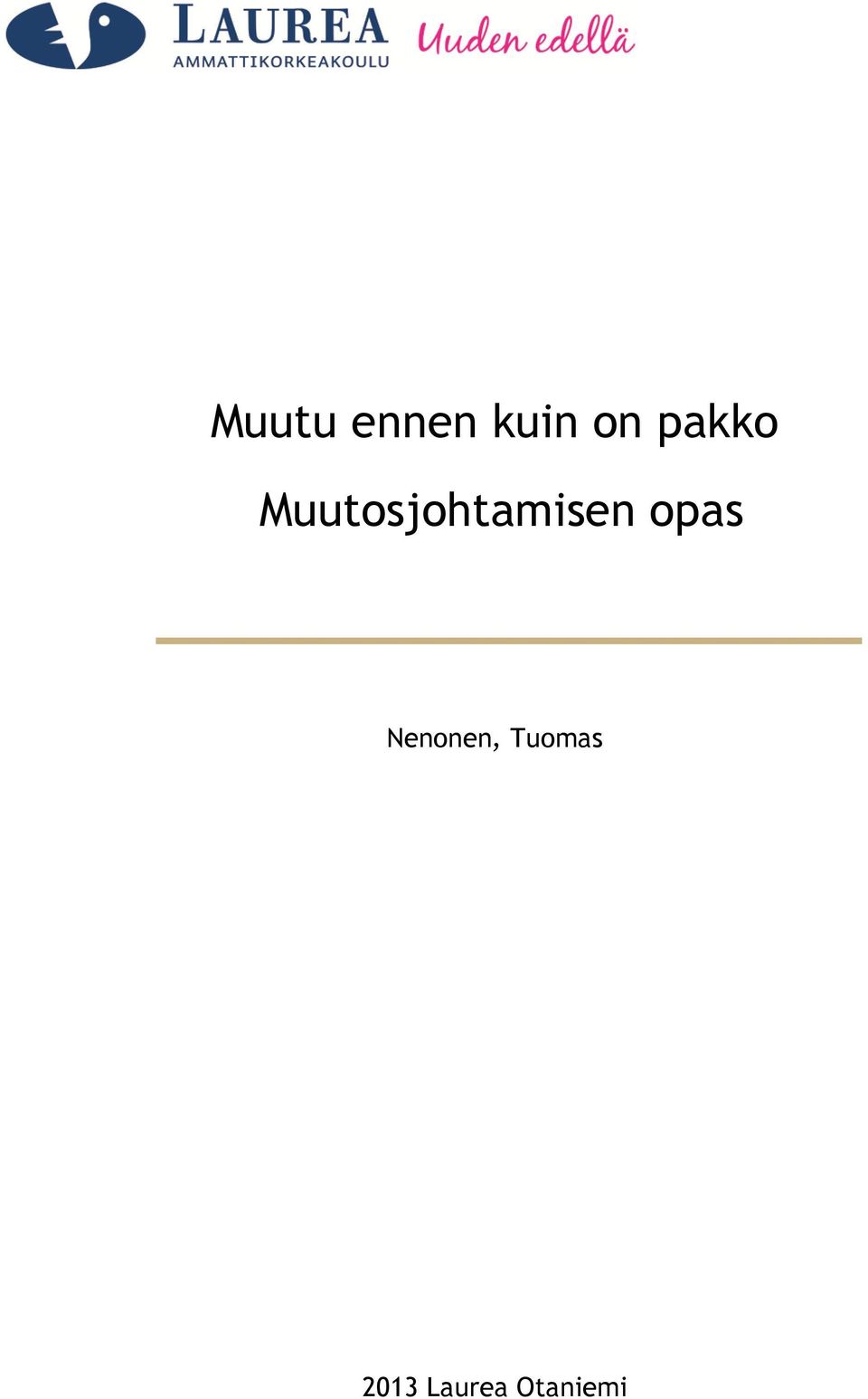 Muutosjohtamisen