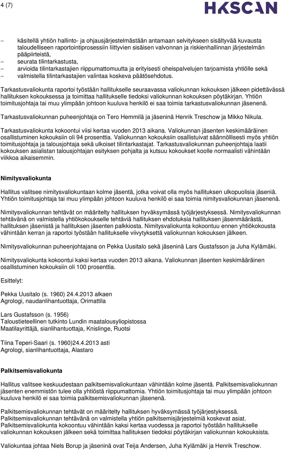 koskeva päätösehdotus.