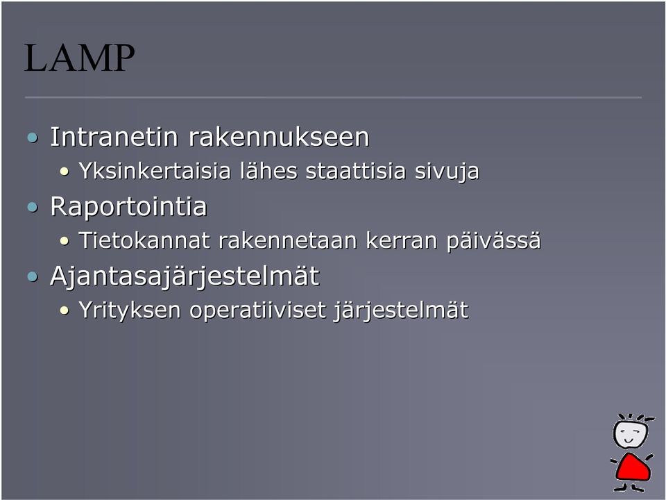 Tietokannat rakennetaan kerran päivässä