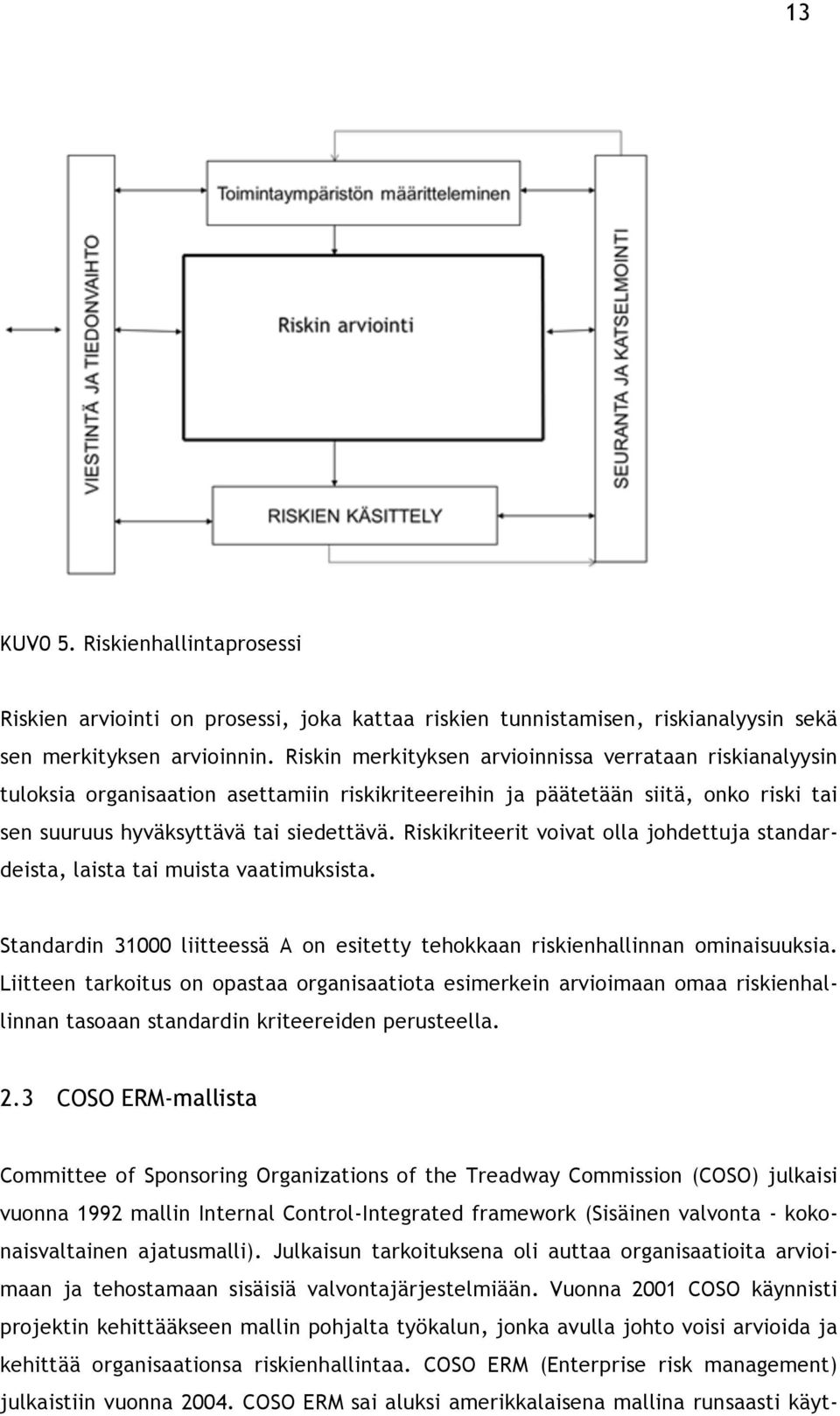 Riskikriteerit voivat olla johdettuja standardeista, laista tai muista vaatimuksista. Standardin 31000 liitteessä A on esitetty tehokkaan riskienhallinnan ominaisuuksia.