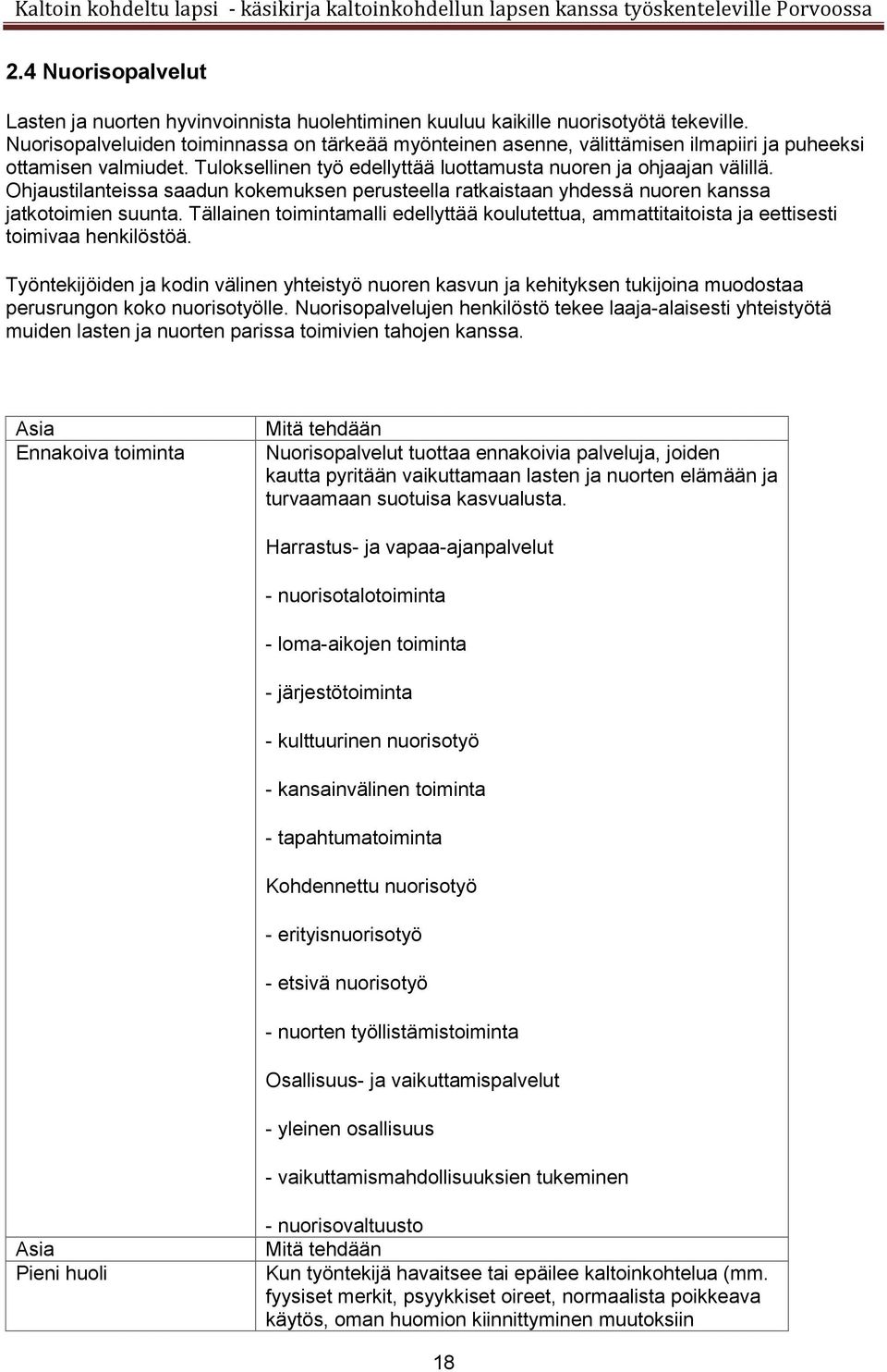 Ohjaustilanteissa saadun kokemuksen perusteella ratkaistaan yhdessä nuoren kanssa jatkotoimien suunta.