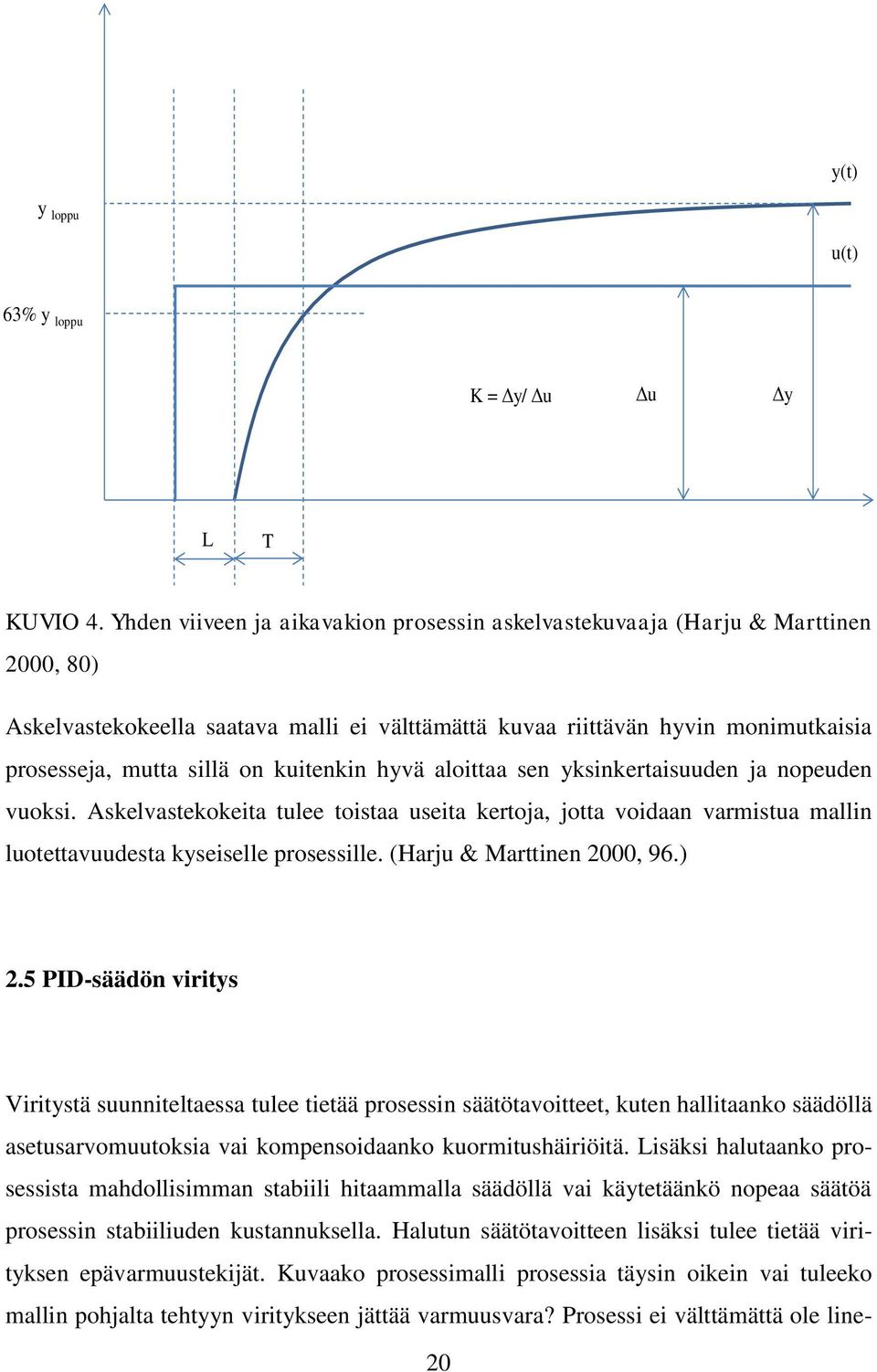 Halutun säätötavoitteen lisäksi tulee tietää virityksen epävarmuustekijät. Kuvaako prosessimalli prosessia täysin oikein vai tuleeko mallin pohjalta tehtyyn viritykseen jättää varmuusvara?