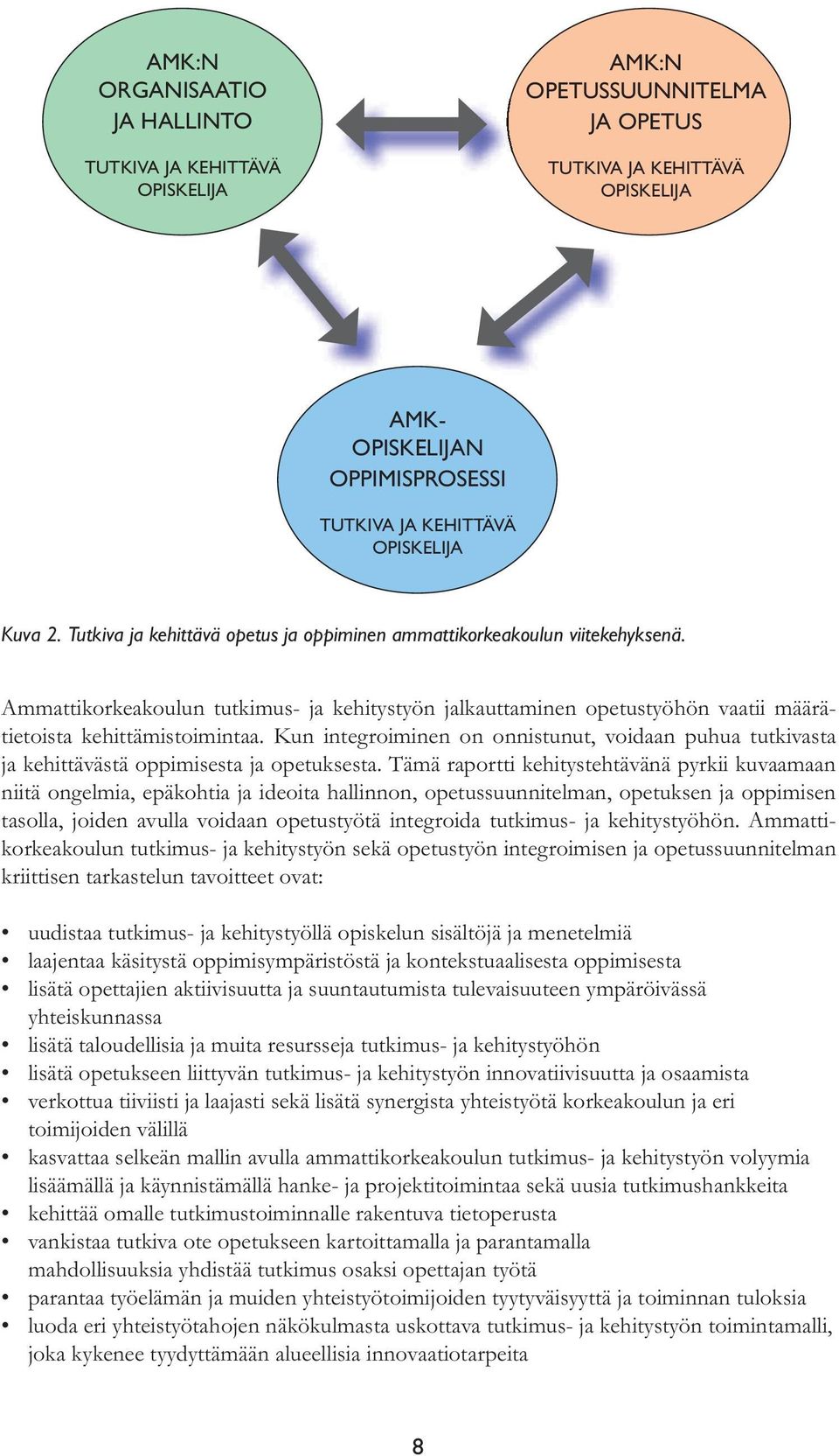 Kun integroiminen on onnistunut, voidaan puhua tutkivasta ja kehittävästä oppimisesta ja opetuksesta.