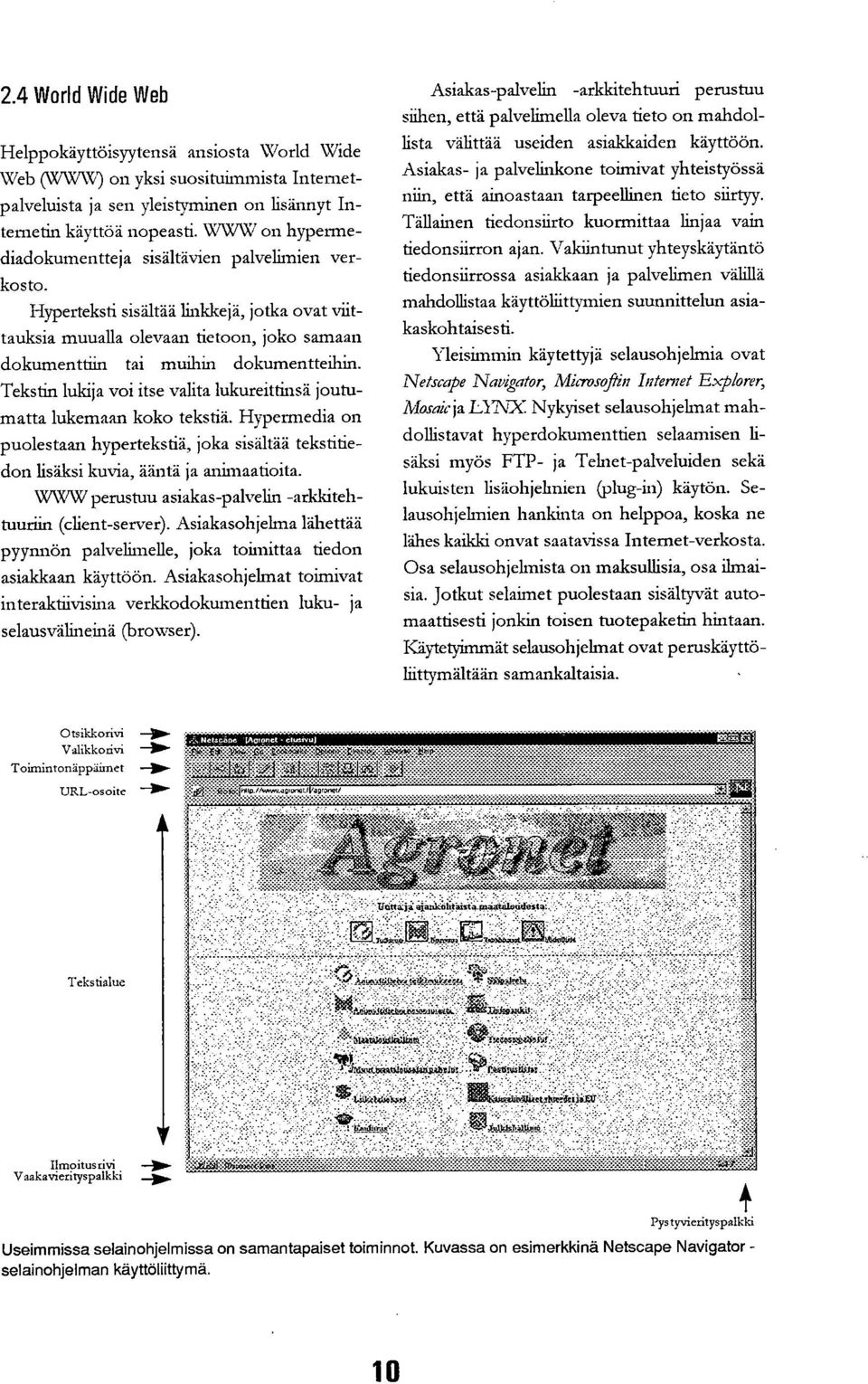 Tekstin lukija voi itse valita lukureittinsä joutumatta lukemaan koko tekstiä. Hypennedia on puolestaan hypertekstiä, joka sisältää tekstitiedon lisäksi kuvia, ääntä ja animaatioita.
