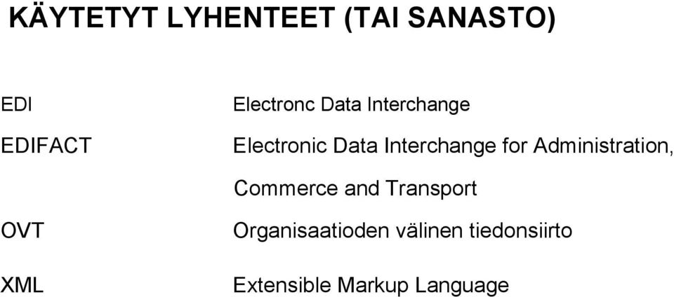 Interchange for Administration, Commerce and