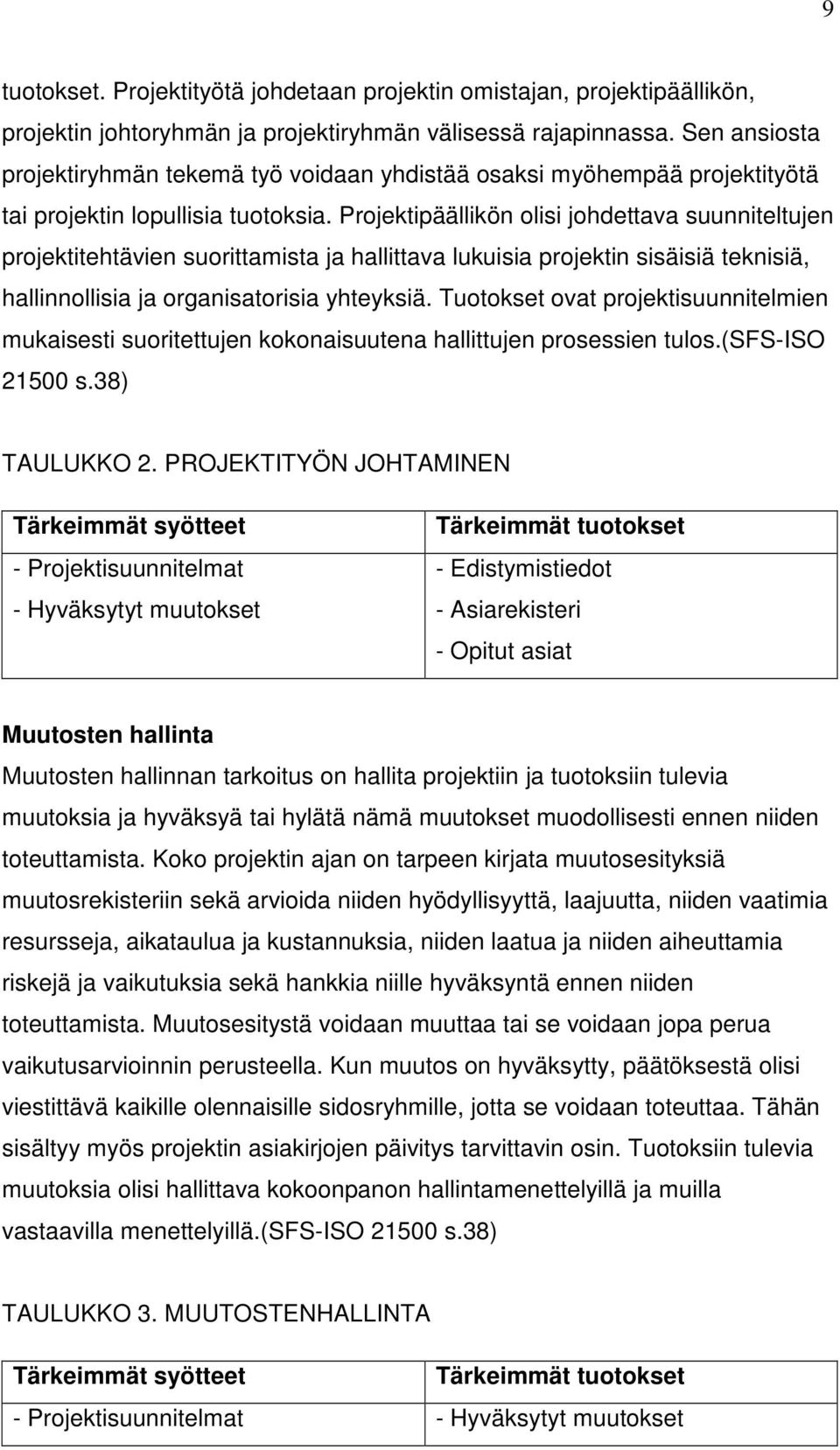 Projektipäällikön olisi johdettava suunniteltujen projektitehtävien suorittamista ja hallittava lukuisia projektin sisäisiä teknisiä, hallinnollisia ja organisatorisia yhteyksiä.